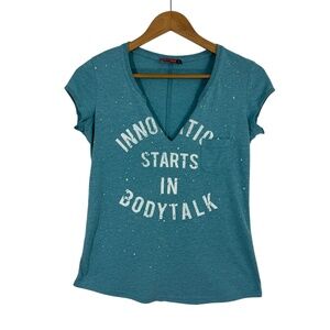 Body Talk Women’s Size Small Blue Innovation Starts in Bodytalk Graphic Tee